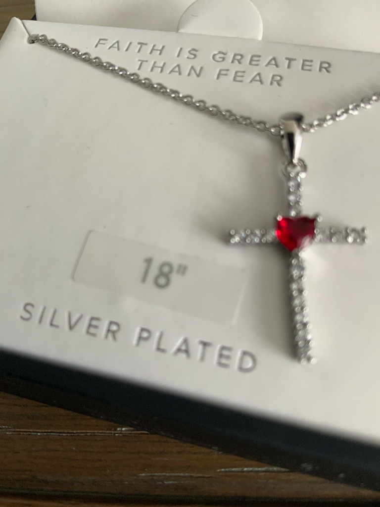 Silver Plated 18in Cross 29$
